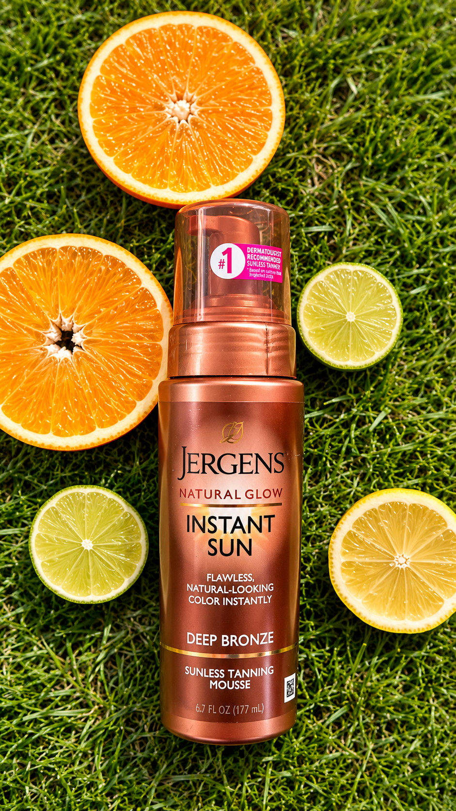 Jergens sunless tanning mousse with citrus